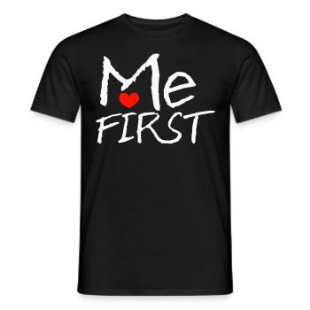 self-love - Men's T-Shirt - black - Front - AI Model Male 178 light (178cm)