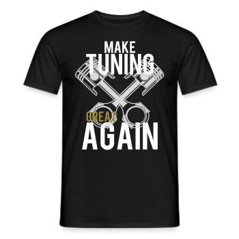 réglage - T-shirt homme - noir - Devant - AI Model Male 178 light (178cm)