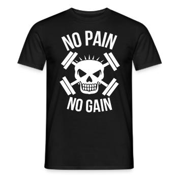 la formation de poids - T-shirt homme - noir - Devant - AI Model Male 178 light (178cm)