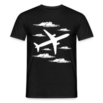pilote - T-shirt homme - noir - Devant - AI Model Male 178 light (178cm)
