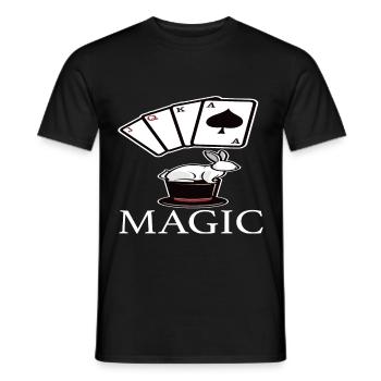 magie - T-shirt homme - noir - Devant - AI Model Male 178 light (178cm)