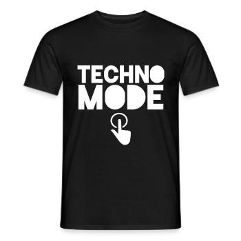 Techno Techno party House Electrique Raver Raven - T-shirt homme - noir - Devant - AI Model Male 178 light (178cm)
