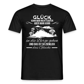 Bergsport - Männer T-Shirt - Schwarz - Vorne - AI Model Male 178 light (178cm)
