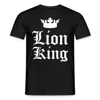 Roi lion - T-shirt homme - noir - Devant - AI Model Male 178 light (178cm)