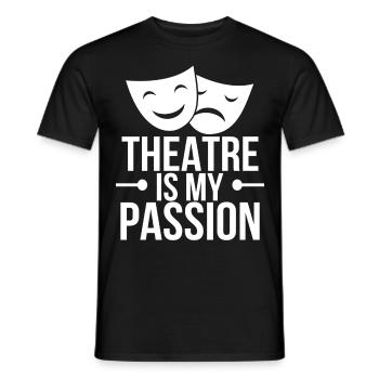 Théâtre Acteur Drame Actrice Actrice - T-shirt homme - noir - Devant - AI Model Male 178 light (178cm)