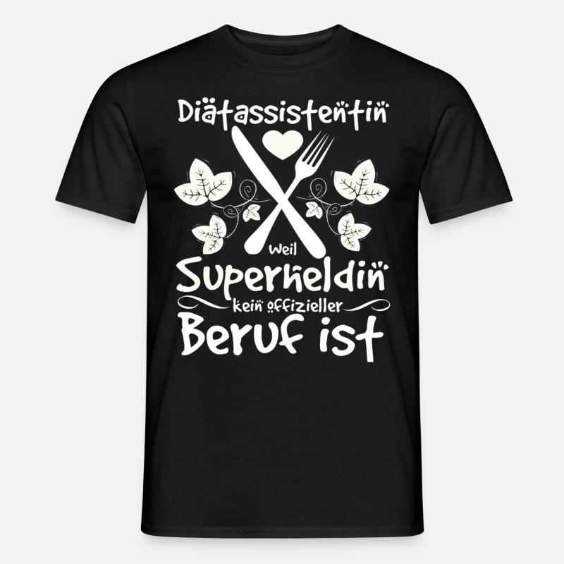 Diätassistentin - Männer T-Shirt - Schwarz
