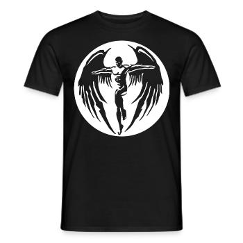 2rebon Angel Angel wings Angel Flugel Devil Devil - Men's T-Shirt - black - Front - AI Model Male 178 light (178cm)
