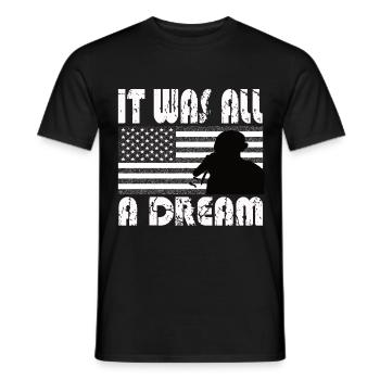 Hip hop - T-shirt homme - noir - Devant - AI Model Male 178 light (178cm)