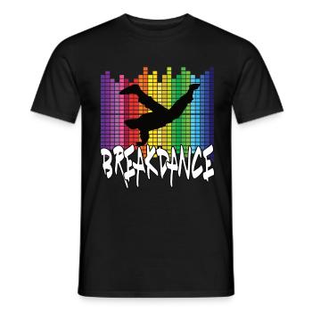 Breakdance - Men's T-Shirt - black - Front - AI Model Male 178 light (178cm)