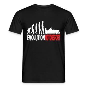 Sport automobile évolution sport automobile voiture de course voiture de course - T-shirt homme - noir - Devant - AI Model Male 178 light (178cm)