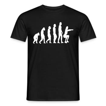 Fitness gymnastics gymnastics evolution aerobics - Men's T-Shirt - black - Front - AI Model Male 178 light (178cm)