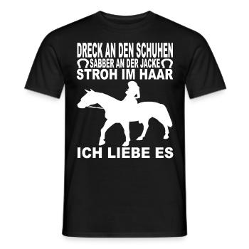 Reiten Reiterrinnen Reitsport Reitverein Reiter - Männer T-Shirt - Schwarz - Vorne - AI Model Male 178 light (178cm)