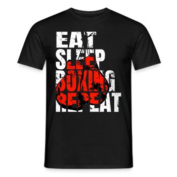 Boxe Boxe Combat Boxe Sparring Boxer Sport - T-shirt homme - noir - Devant - AI Model Male 178 light (178cm)