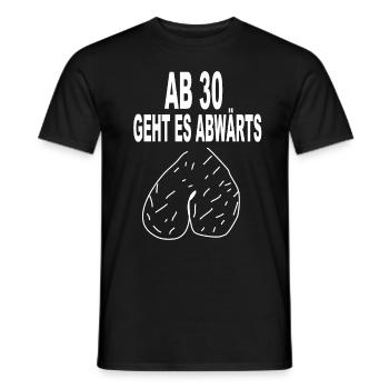 30 30.Geburtstag Geschenk 30.Geburtstag 30 Jahre - Männer T-Shirt - Schwarz - Vorne - AI Model Male 178 light (178cm)
