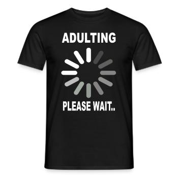 18th birthday - Men's T-Shirt - black - Front - AI Model Male 178 light (178cm)