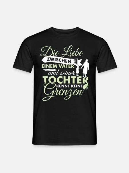 Liebe Vater und Tochter, Vatertag, Geschenkidee - Männer T-Shirt - Schwarz