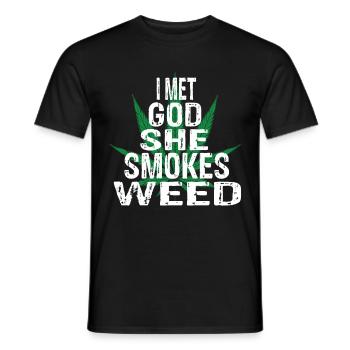 Fumer - T-shirt homme - noir - Devant - AI Model Male 178 light (178cm)