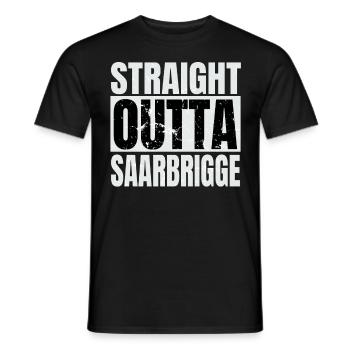 Saarland Saarbrigge Saarbrigger Saar - Männer T-Shirt - Schwarz - Vorne - AI Model Male 178 light (178cm)