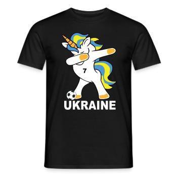 Ukraine - Men's T-Shirt - black - Front - AI Model Male 178 light (178cm)