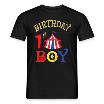 Erster Geburtstag - Männer T-Shirt - Schwarz - Vorne - AI Model Male 178 light (178cm)