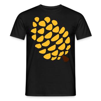 Pine cone pineal gland yoga - Men's T-Shirt - black - Front - AI Model Male 178 light (178cm)