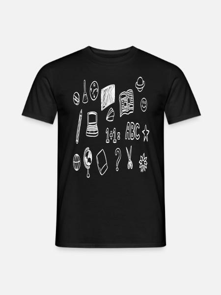 Schulbeginn Geschenk - Männer T-Shirt - Schwarz