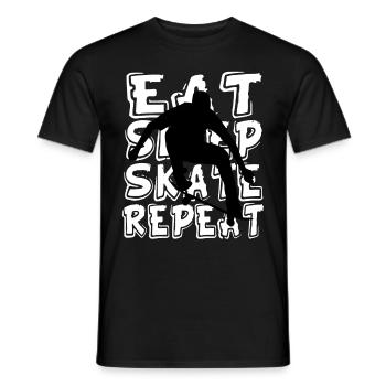 Skateboard kids - Men's T-Shirt - black - Front - AI Model Male 178 light (178cm)
