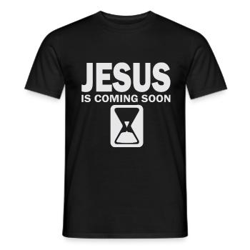 Jésus - T-shirt homme - noir - Devant - AI Model Male 178 light (178cm)