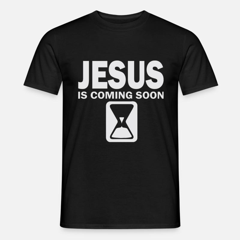 Jesus - Männer T-Shirt - Schwarz