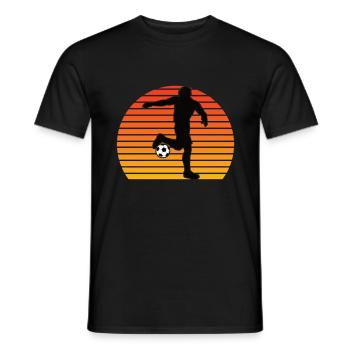 Fußballspieler - Männer T-Shirt - Schwarz - Vorne - AI Model Male 178 light (178cm)