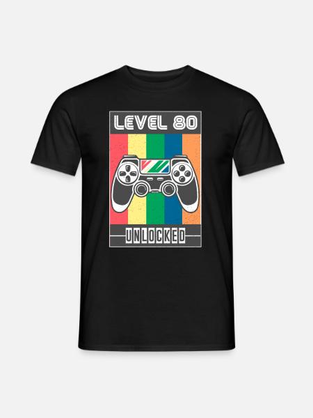 80th birthday - Men's T-Shirt - black