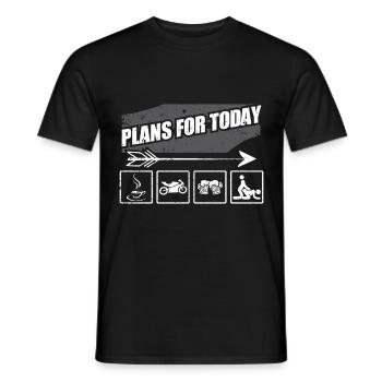 Motorcycle motorbike machine motorcycle - Men's T-Shirt - black - Front - AI Model Male 178 light (178cm)