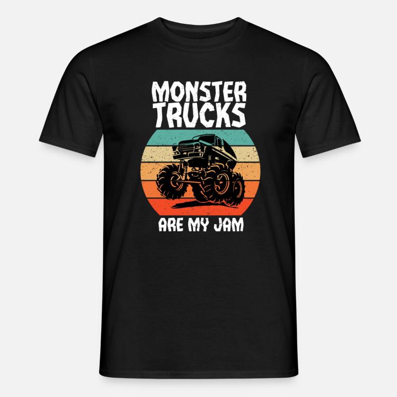 Monstertrucks Monstertruck Kinder - Männer T-Shirt - Schwarz