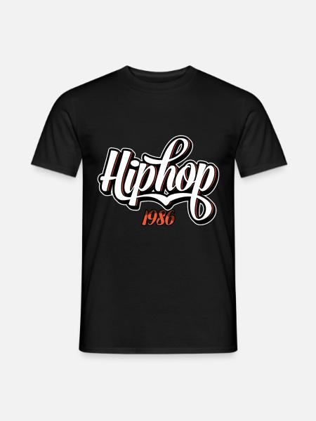 Hip Hop Kleidung - Männer T-Shirt - Schwarz