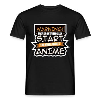 Anime Serien - Männer T-Shirt - Schwarz - Vorne - AI Model Male 178 light (178cm)