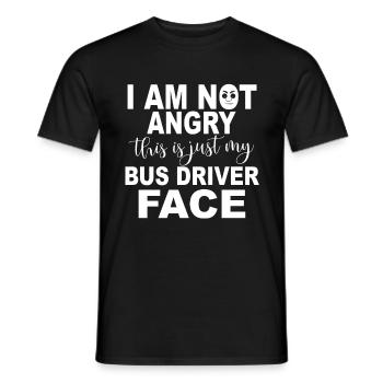 Chauffeur de bus Cadeaux Chauffeur de bus Accessoires - T-shirt homme - noir - Devant - AI Model Male 178 light (178cm)