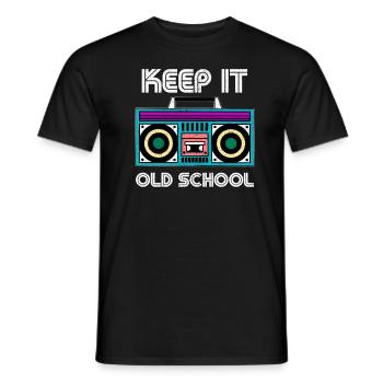 90er Jahre 90er Kostüm 90er party 90er Mode - Männer T-Shirt - Schwarz - Vorne - AI Model Male 178 light (178cm)