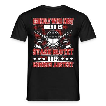 Eishockey Geschenke - Eishockey - Männer T-Shirt - Schwarz - Vorne - AI Model Male 178 light (178cm)