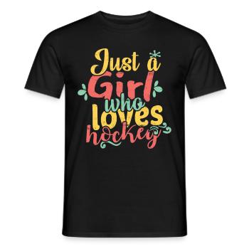 le hockey - T-shirt homme - noir - Devant - AI Model Male 178 light (178cm)