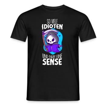 Lustige Sprüche - Männer T-Shirt - Schwarz - Vorne - AI Model Male 178 light (178cm)