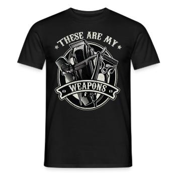 Friseur Friseurkam Friseurschere - Männer T-Shirt - Schwarz - Vorne - AI Model Male 178 light (178cm)