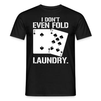 Jeu de cartes jeu de cartes poker poker - T-shirt homme - noir - Devant - AI Model Male 178 light (178cm)
