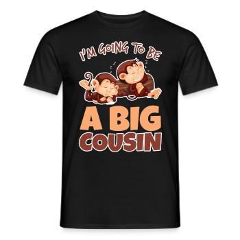 cousin - Men's T-Shirt - black - Front - AI Model Male 178 light (178cm)