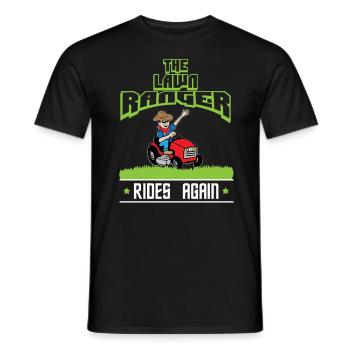 Le garde-pelouse monte à nouveau - T-shirt homme - noir - Devant - AI Model Male 178 light (178cm)