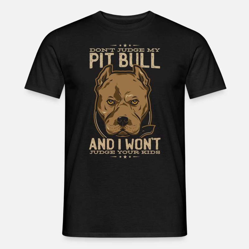 Pitbull Pitbull Hunde Pitbull Kleidung - Männer T-Shirt - Schwarz