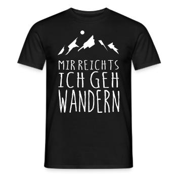 MIR REICHTS ICH GEH WANDERN - Männer T-Shirt - Schwarz - Vorne - AI Model Male 178 light (178cm)
