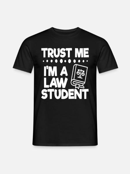 Anwalt Jura Studium Jura Student Uni Examen - Männer T-Shirt - Schwarz