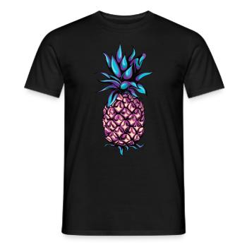 ananas - T-shirt homme - noir - Devant - AI Model Male 178 light (178cm)