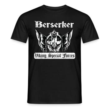 Berserker Viking Special Forces für Wikinger Shirt - Männer T-Shirt - Schwarz - Vorne - AI Model Male 178 light (178cm)