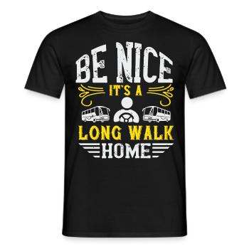 Chauffeur de bus autobus scolaire cadeau - T-shirt homme - noir - Devant - AI Model Male 178 light (178cm)